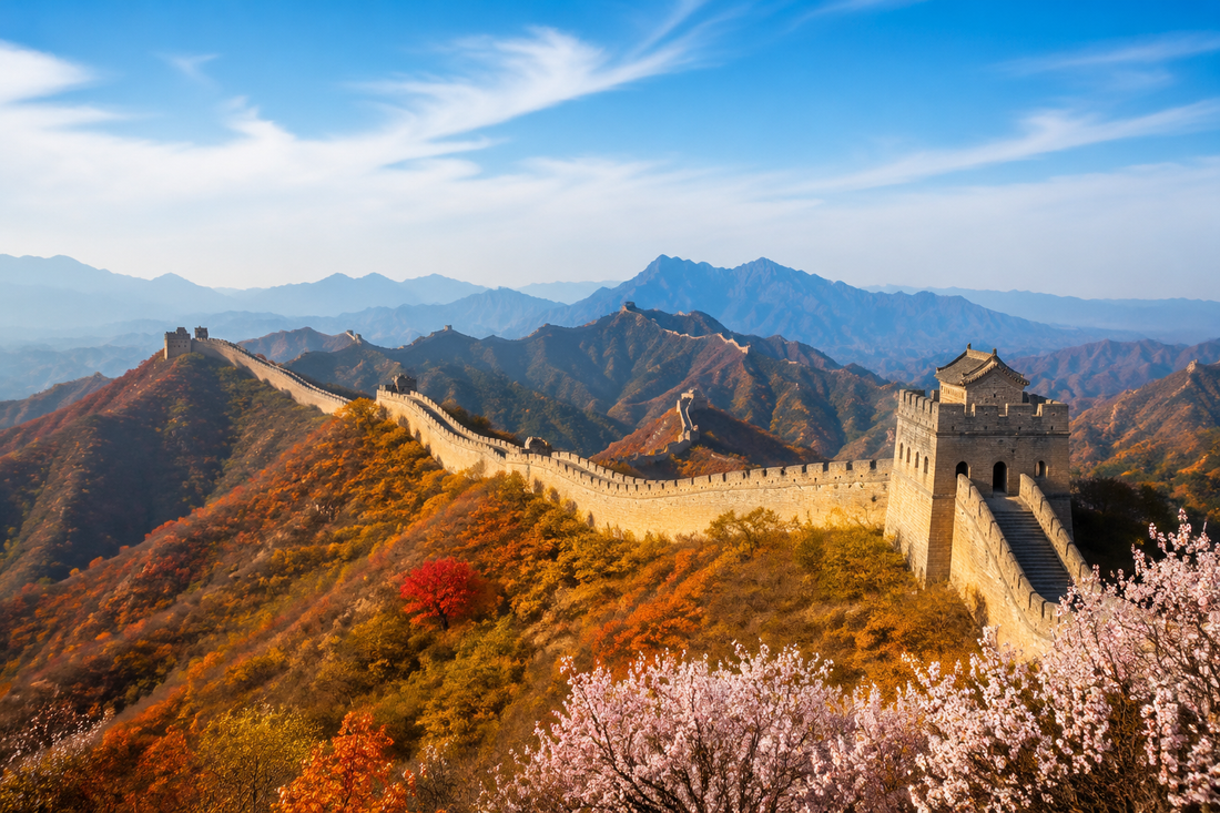 Seasonal China travel scenery for best time to visit China