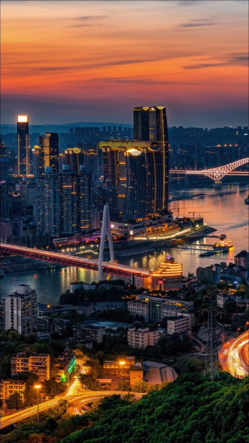 Chongqing Mountain City Nightscape