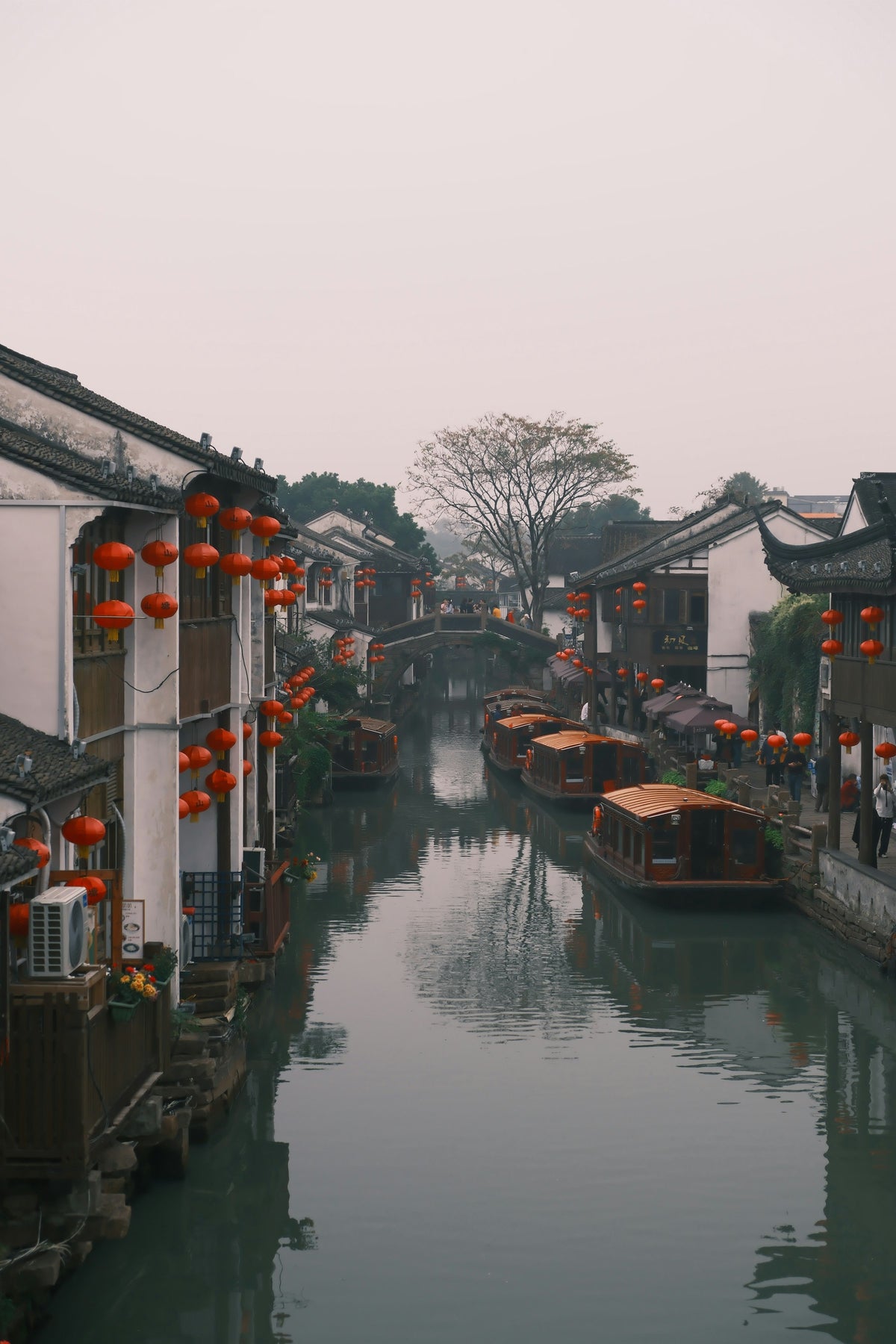 Shantang Road canal in Suzhou, China