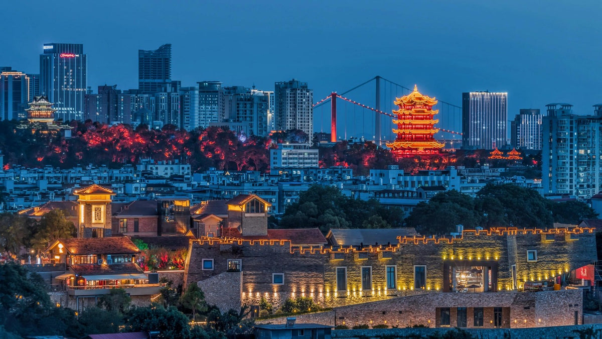 Wuhan city night view